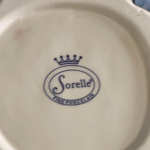 Vintage Sorelle Tea/Cocoa Set 6 Piece Fine Porcelain Hand Painted Original Box - Picture 10 of 16